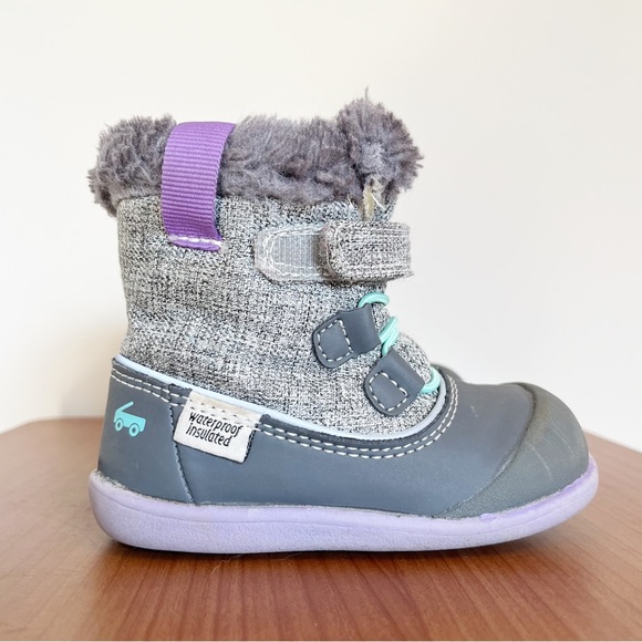 See Kai Run | Shoes | See Kai Run Purple And Grey Winter Boots Child ...